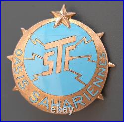 1930s TSF OASIS SAHARIENNES Insigne des Transmissions au Sahara ORIGINAL BADGE