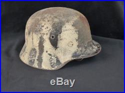 1939 1945 Allemagne casque camouflé 1935 impacté