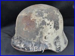 1939 1945 Allemagne casque camouflé 1935 impacté