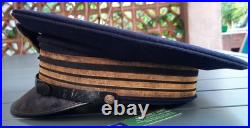 1940 Bonne Casquette Mle 1927 Officier Marine Capitaine de Corvette ORIGINAL WW2
