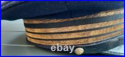 1940 Bonne Casquette Mle 1927 Officier Marine Capitaine de Corvette ORIGINAL WW2