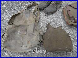 1940 France 40 Lot Sac a Dos 35 + Brodequins 17 + Gourde + Musette