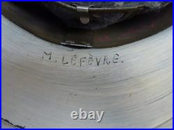 1944- CASQUE ADRIAN repeint blanc (M. LEFEVRE) SERVICE de SANTE -TBE d'époque