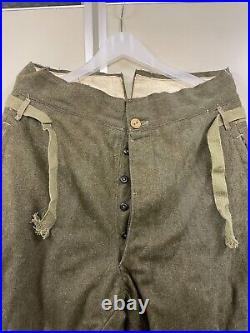 1944 Vintage Impérial Japonais Armée National Uniforme Laine 2-pants WW2 Origine 1944 Vintage Impérial Japonais Armée National Uniforme Laine 2-pants WW2 Origine