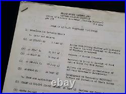 1945 Allemand Seconde Guerre Mondiale Armée Américaine Document Indice De