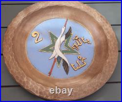 2° DIM 1944 Division Infanterie Marocaine travail Bois sculpté Libération Alsace