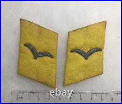 9 ALLEMAGNE LUFTWAFFE PAIRE DE PATTES DE COL TROUPE PARACHUTISTE mod. 1935