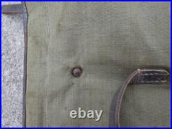 ALLEMAND WW2 Lot Sac style Poil de Vache & Gourde avec son Quart