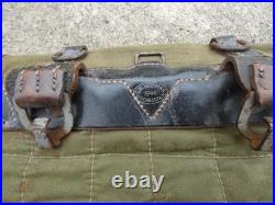 ALLEMAND WW2 Lot Sac style Poil de Vache & Gourde avec son Quart