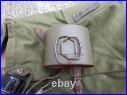 ALLEMAND WW2 Lot Sac style Poil de Vache & Gourde avec son Quart