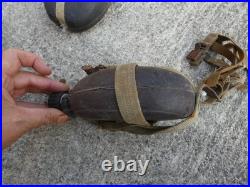 ALLEMAND WW2 Lot de 3 Gourdes Allemande Noix de Coco Incomplete AK Afrikas Korps