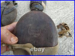 ALLEMAND WW2 Lot de 3 Gourdes Allemande Noix de Coco Incomplete AK Afrikas Korps ALLEMAND WW2 Lot de 3 Gourdes Allemande Noix de Coco Incomplete AK Afrikas Korps