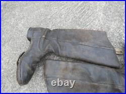 ALLEMAND WW2 Paire de Bottes Tige Haute Cavalerie Régimentée Taille 41