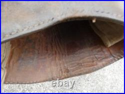ALLEMAND WW2 Paire de Bottes Tige Haute Cavalerie Régimentée Taille 41