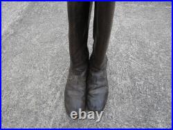ALLEMAND WW2 Paire de Bottes Tige Haute Cavalerie Régimentée Taille 41