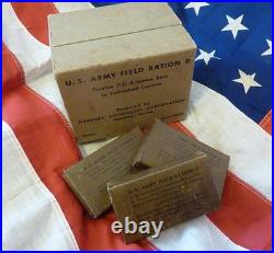 AUTHENTIQUE RATION D DE COMBAT US WW2 HERSHEY PARA AMÉRICAIN COMMANDO casque