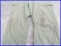 AUTHENTIQUE US ARMY WW2 Pantalon HBT Model Boutons Cousu