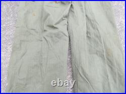 AUTHENTIQUE US ARMY WW2 Pantalon HBT Model Boutons Cousu