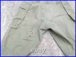 AUTHENTIQUE US ARMY WW2 Pantalon HBT Model Boutons Cousu