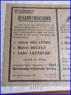 Affiche allemande ww 2