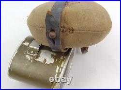 Allemand ww2 Gourde avec housse en gabardine (authentique)