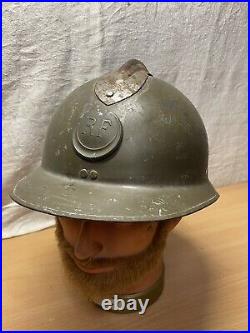 Ancien Casque Adrian Troupe D'Afrique WW2