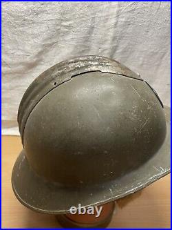 Ancien Casque Adrian Troupe D'Afrique WW2