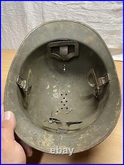 Ancien Casque Adrian Troupe D'Afrique WW2