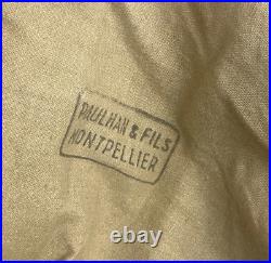 Ancien XXème 1940 trench, veste d'artilleur de l'armé Française Paulhan et fils