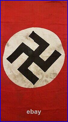 Ancien drapeau 39/45 WW2 Allemand militaria marqué 1940