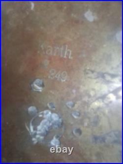 Ancienne caisse militaire + 2 douilles obus laiton WW2 militaria déco