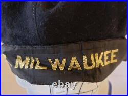 Authentique Original Seconde Guerre Mondiale' Uss Milwaukee' U. S. Marine Marin