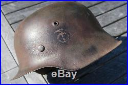 Authentique casque allemand WW2 entièrement d'origine non démonté German helmet
