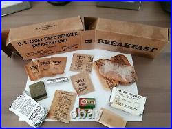 Authentique et très rare boîte de ration K US WW2