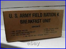 Authentique et très rare boîte de ration K US WW2