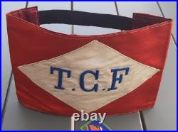 Automobile 1920-1930 Brassard brodé TCF Touring Club de France ORIGINAL ARMBAND