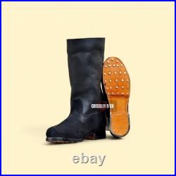 BOTTES ALLEMANDES WW2 REPRO M1939 MARSCHBOOTS AVEC SEMELLE CUIR, fabriquées