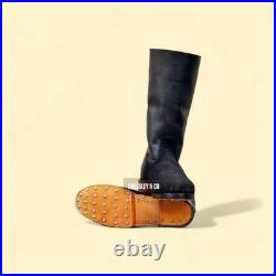 BOTTES ALLEMANDES WW2 REPRO M1939 MARSCHBOOTS AVEC SEMELLE CUIR, fabriquées