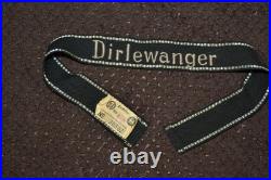 Bande de bras armelband dirlewanger division élite allemand WW2 avec étiquette