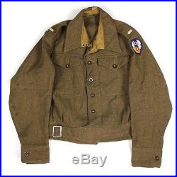 Battledress modifié par un officier de la 9th USAAF WW2 (matériel original)