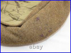 Béret anglais Cap Conforter 1944 terrain ORIGINAL BRITANNIQUE WWII WW2