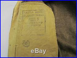 Blouson Battle Dress Canadien 1943 Pattern 37 Original Ww2
