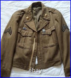 Blouson Battle Dress militaire US Army WW2 jacket veste