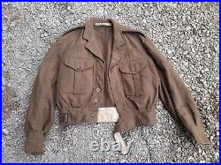 Blouson Battledress Veste Anglaise Canadienne ww2