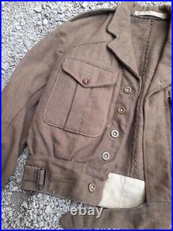 Blouson Battledress Veste Anglaise Canadienne ww2