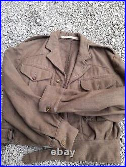 Blouson Battledress Veste Anglaise Canadienne ww2