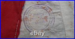 Brassard FFI des Deux Sèvres 1944 Maquis Résistance ORIGINAL cachet Etat Major