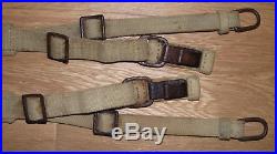 Brelage lourd Allemand toile WW2 Afrika Korps Canvas Combat Suspenders original