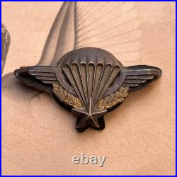 Brevet et insigne parachutiste français 1959 Guerre d Algérie d'un Pied-noir