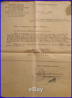 Brevet para France Libre et papiers WWI